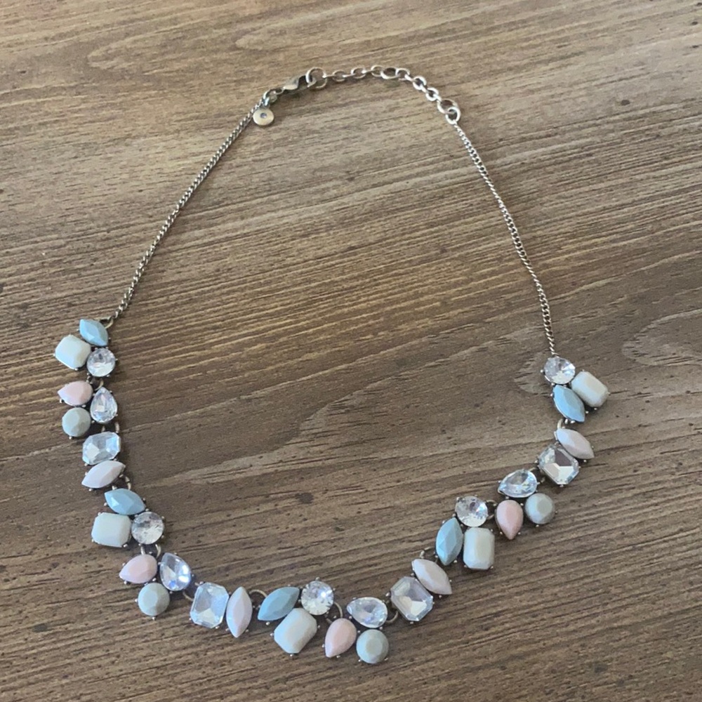 J. Crew jeweled stone statement necklace